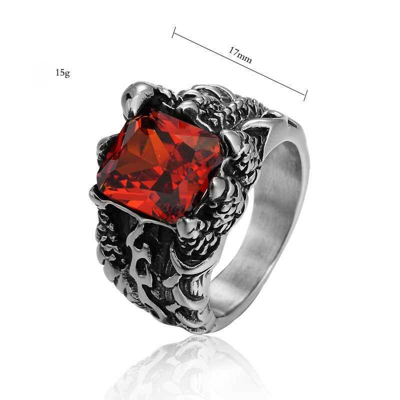 Dragon Claw Ring Titanium Steel Unisex Jewelry Bold Fashion Statement For Men And Women Planderful Everyday Genie