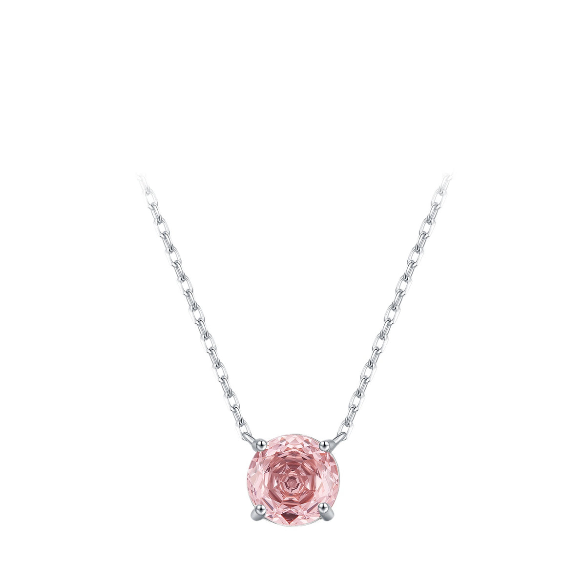 925 Sterling Silver Blush Pink Necklace