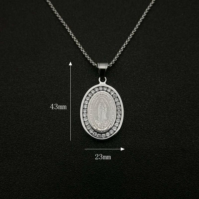 Planderful Hip Hop Jewelry Necklace Gold Plated Titanium Steel Pendant With AAA Zircon For Trendy Fashion Lovers