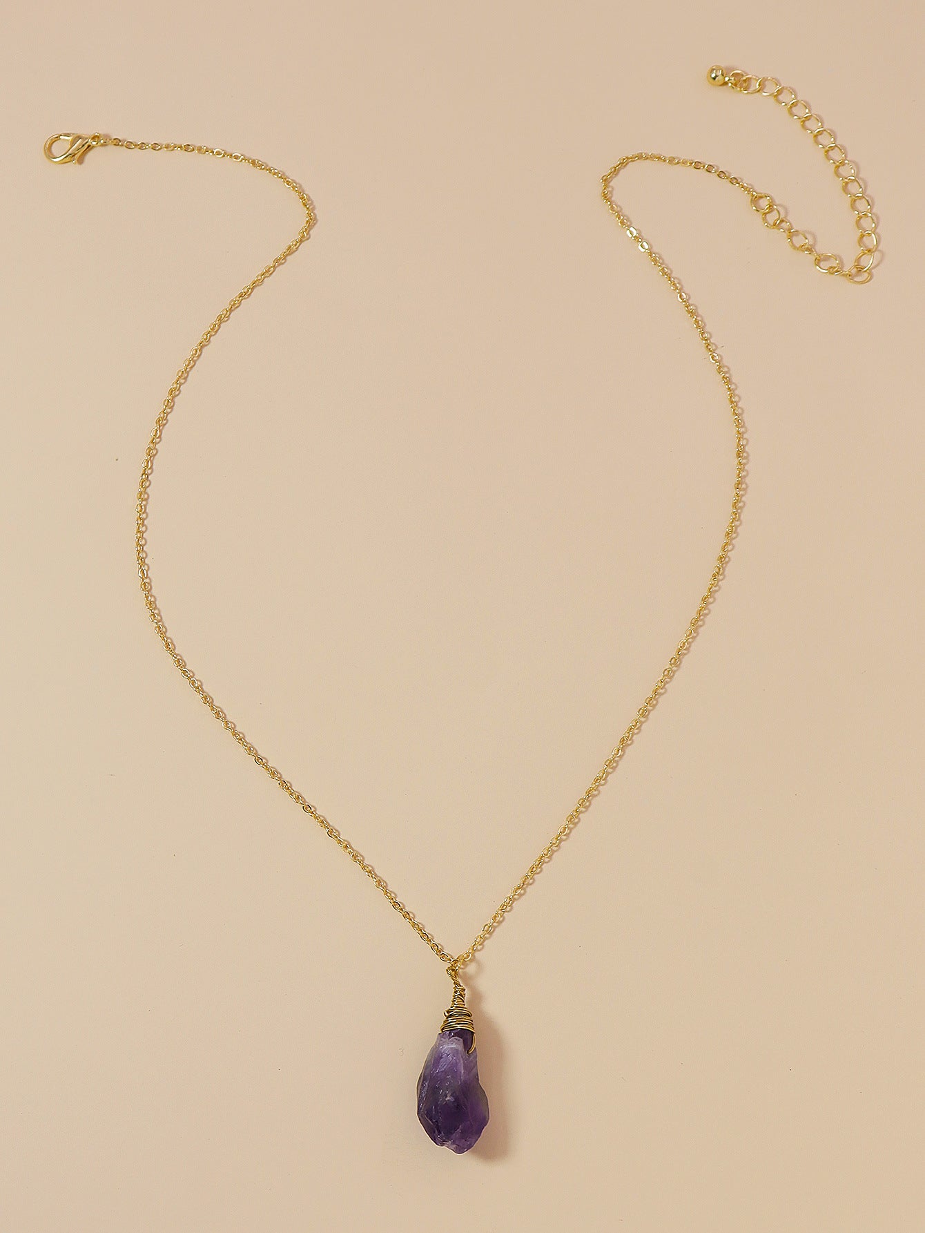 European and American Jewelry: Vienna Verve Purple Stone Necklace