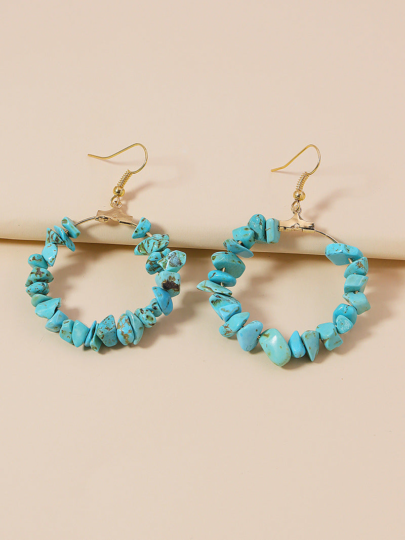 Stone Holiday Earrings by Planderful Collection - Vienna Verve - Women's Cross-Border Jewelry