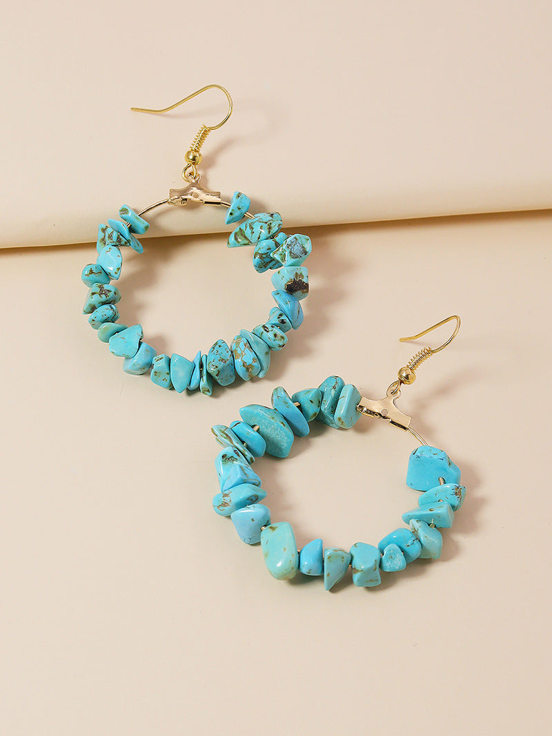 Stone Holiday Earrings by Planderful Collection - Vienna Verve - Women's Cross-Border Jewelry