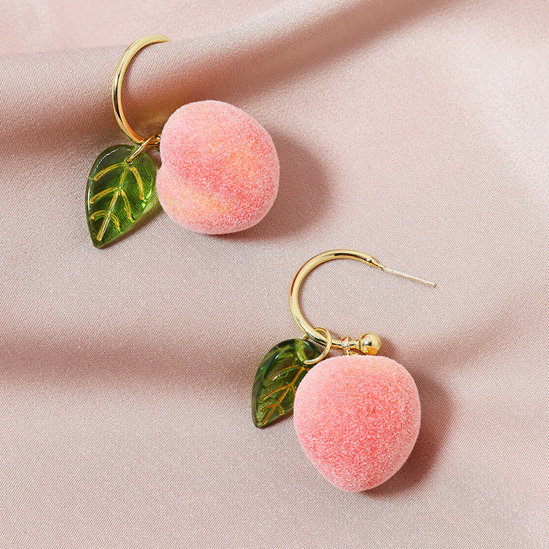 Enchanting Peach Fairy Earrings - Vienna Verve Collection