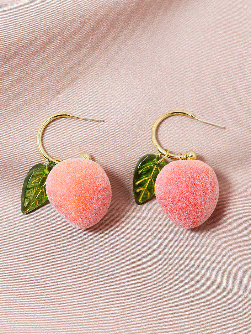 Enchanting Peach Fairy Earrings - Vienna Verve Collection