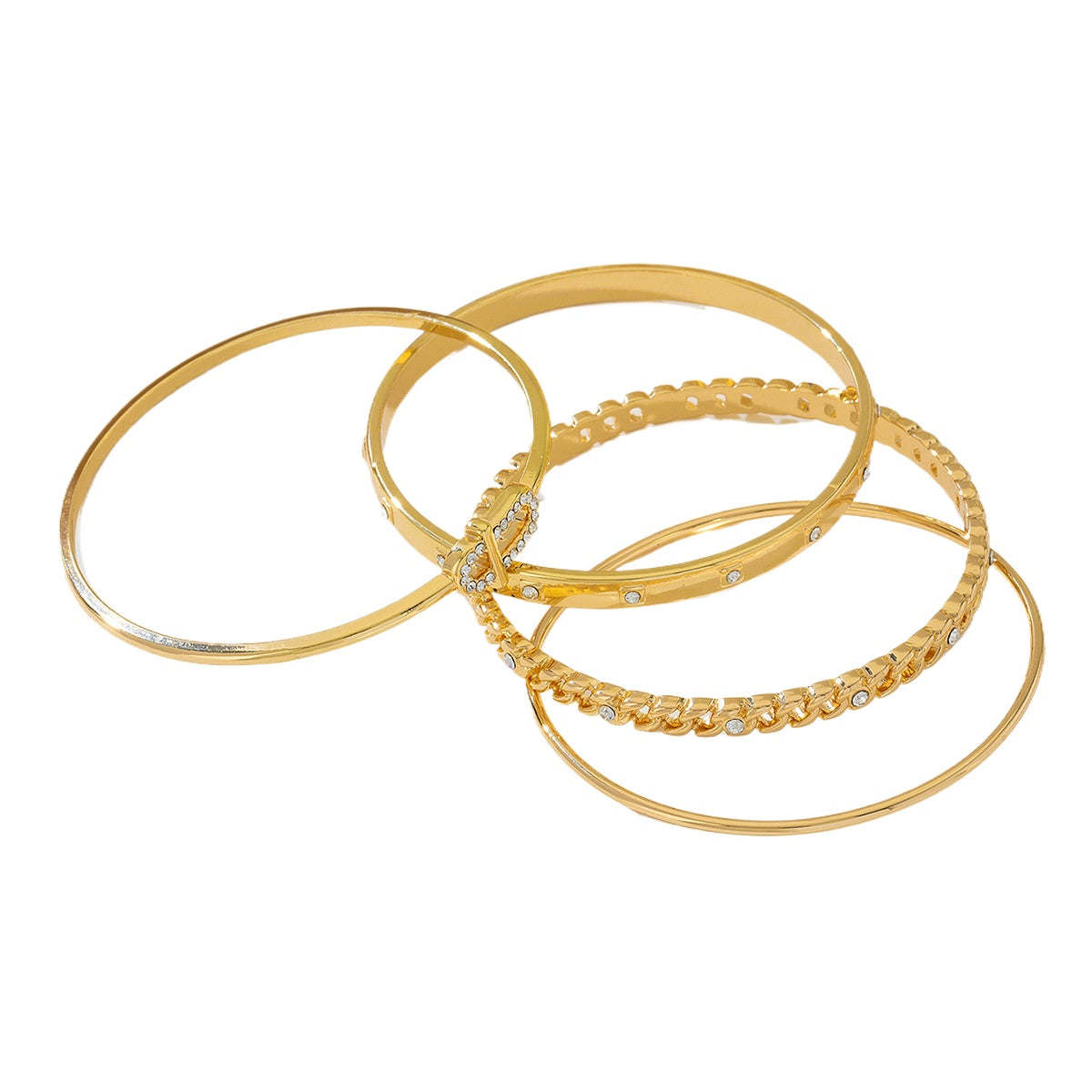 Planderful Vienna Verve Bracelet Set – Elegant Metal Star Design