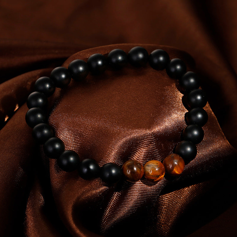 Handcrafted Retro Beaded Tiger's Eye Bracelet for Men and Women
