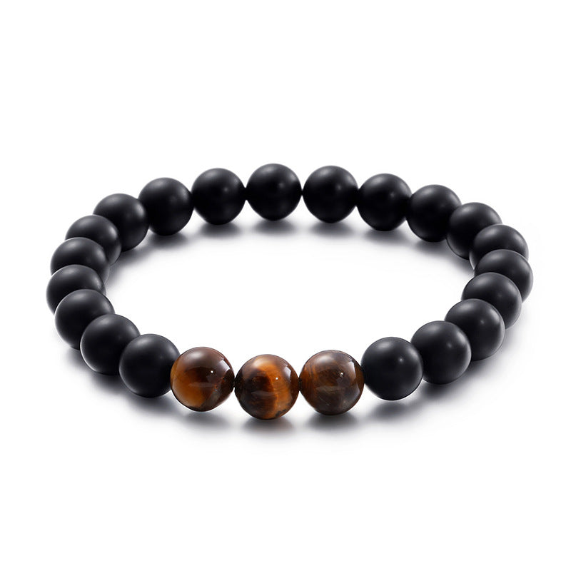 Handcrafted Retro Beaded Tiger's Eye Bracelet for Men and Women