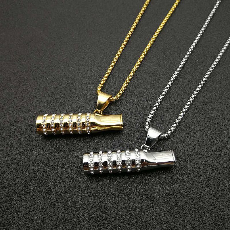 Zircon Necklace – Statement Cigarette Holder Pendant