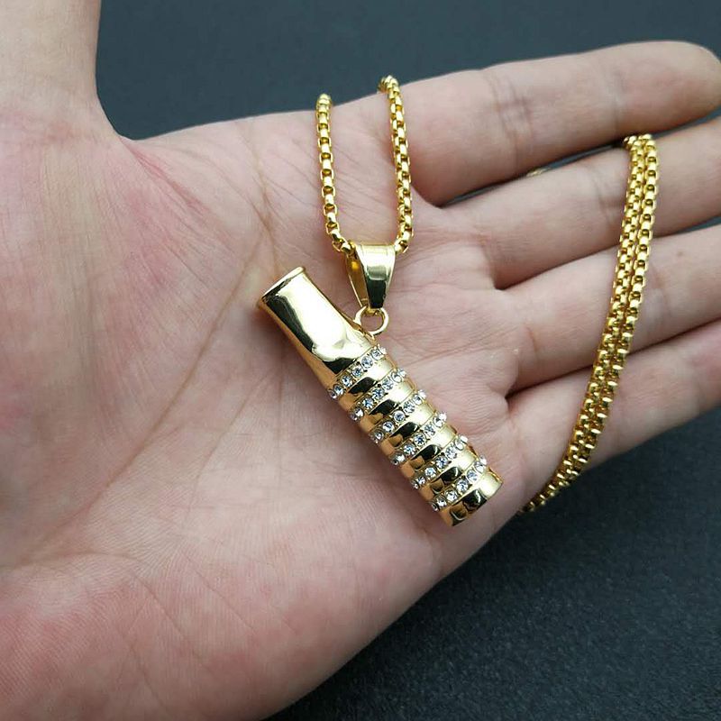 Zircon Necklace – Statement Cigarette Holder Pendant