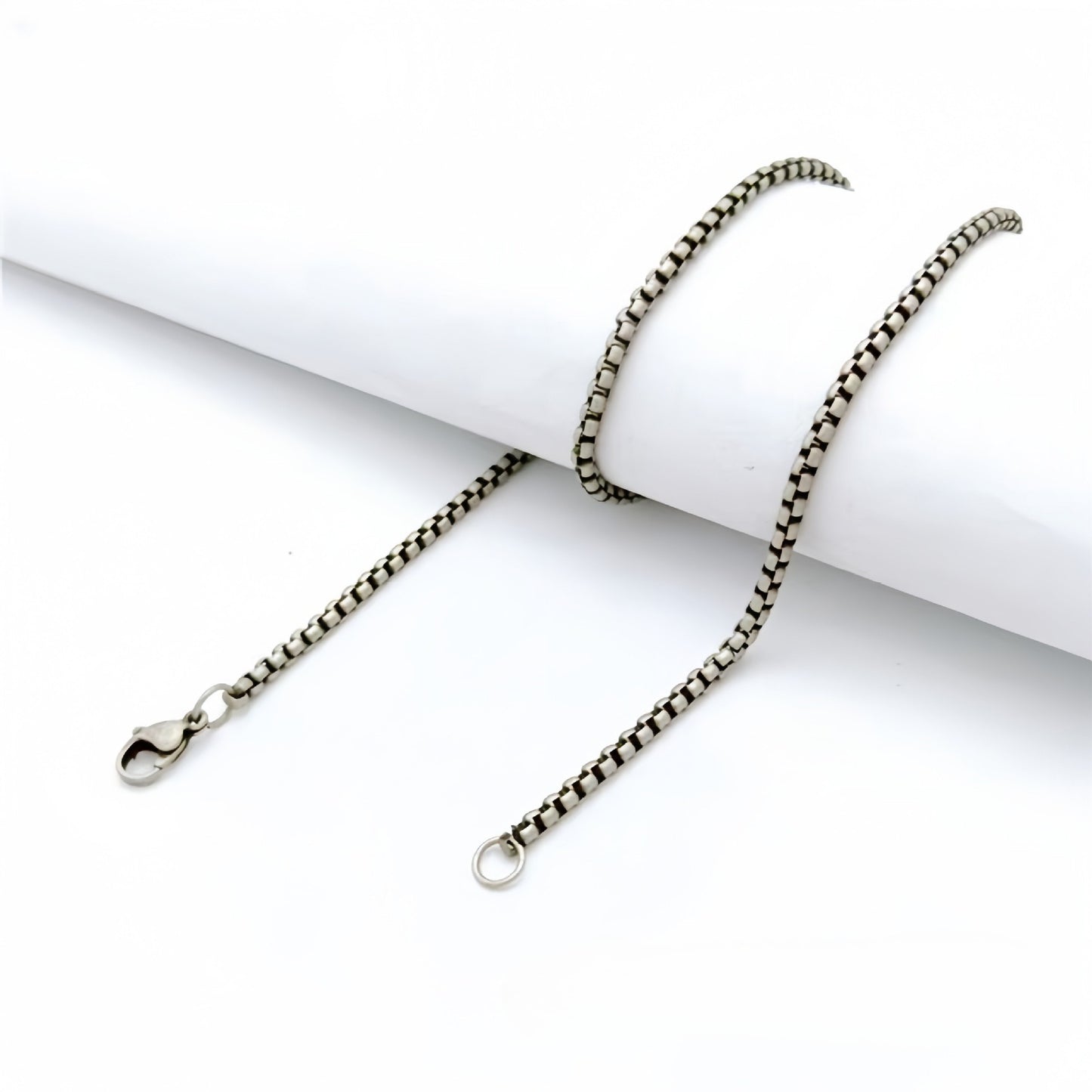 Planderful Jewelry Stainless Steel Pearl Chain Necklace