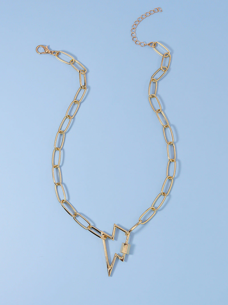 European-American Internet Celebrity Lightning Pendant Necklace - Vienna Verve Collection