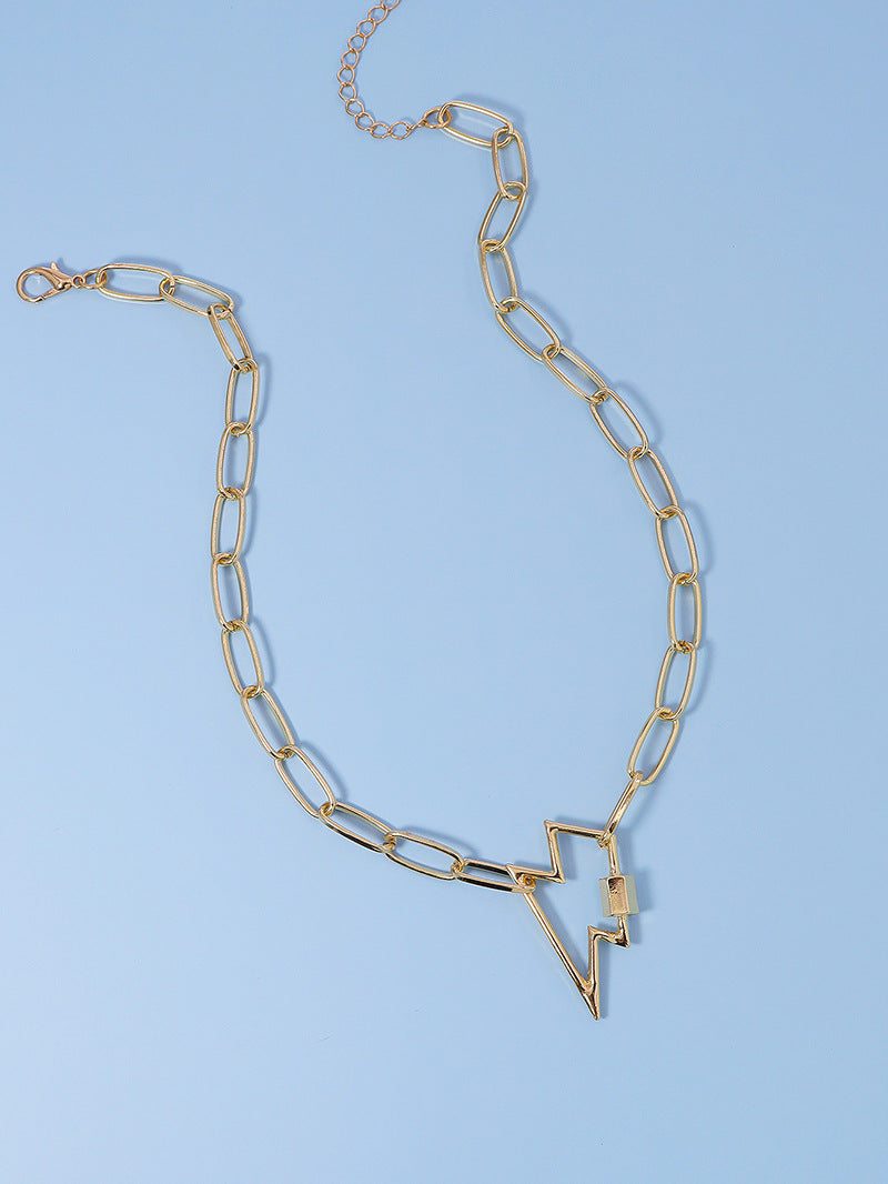 European-American Internet Celebrity Lightning Pendant Necklace - Vienna Verve Collection
