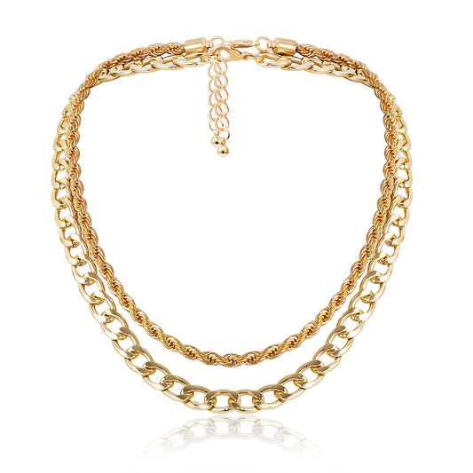 Planderful Vienna Verve Handmade Personalized Geometric Necklace For Women Versatile Mix And Match Chain