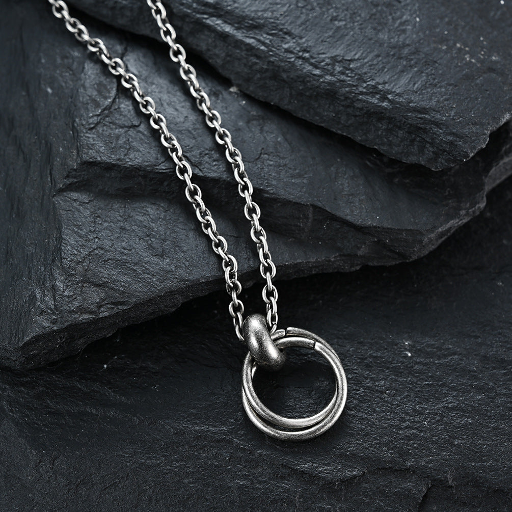 Vintage Pendant — Black, Antiqued or Silver