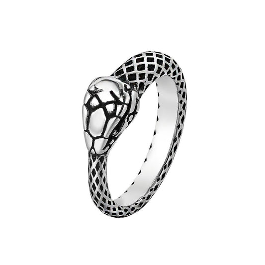 Retro Ouroboros Snake Titanium Steel Ring for Men