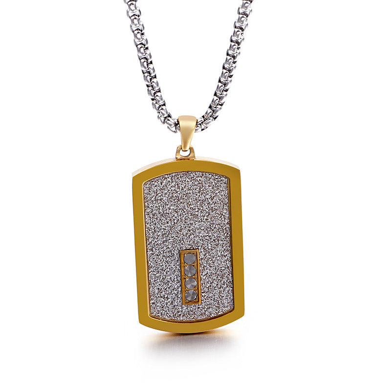 Can Be Sent On Behalf Of Others, And Stainless Steel Men's Tag Pendant, Necklace