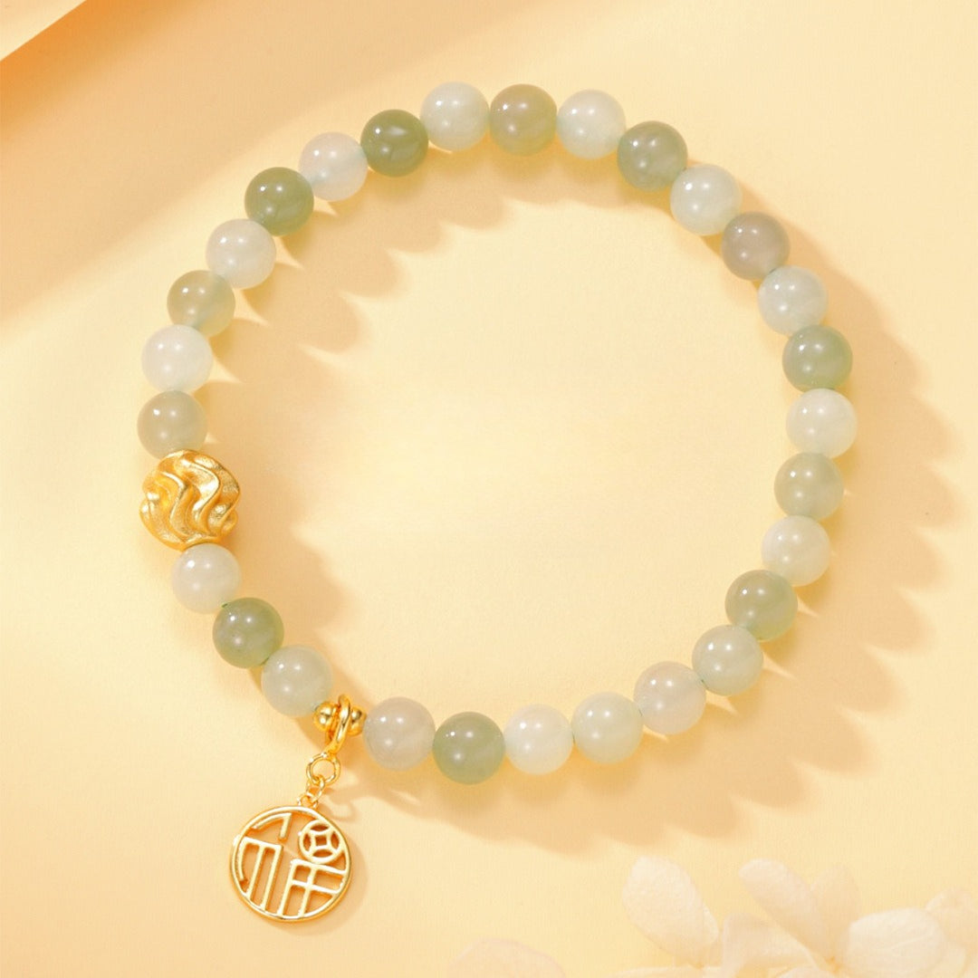 Vintage Hetian Women's Bracelet