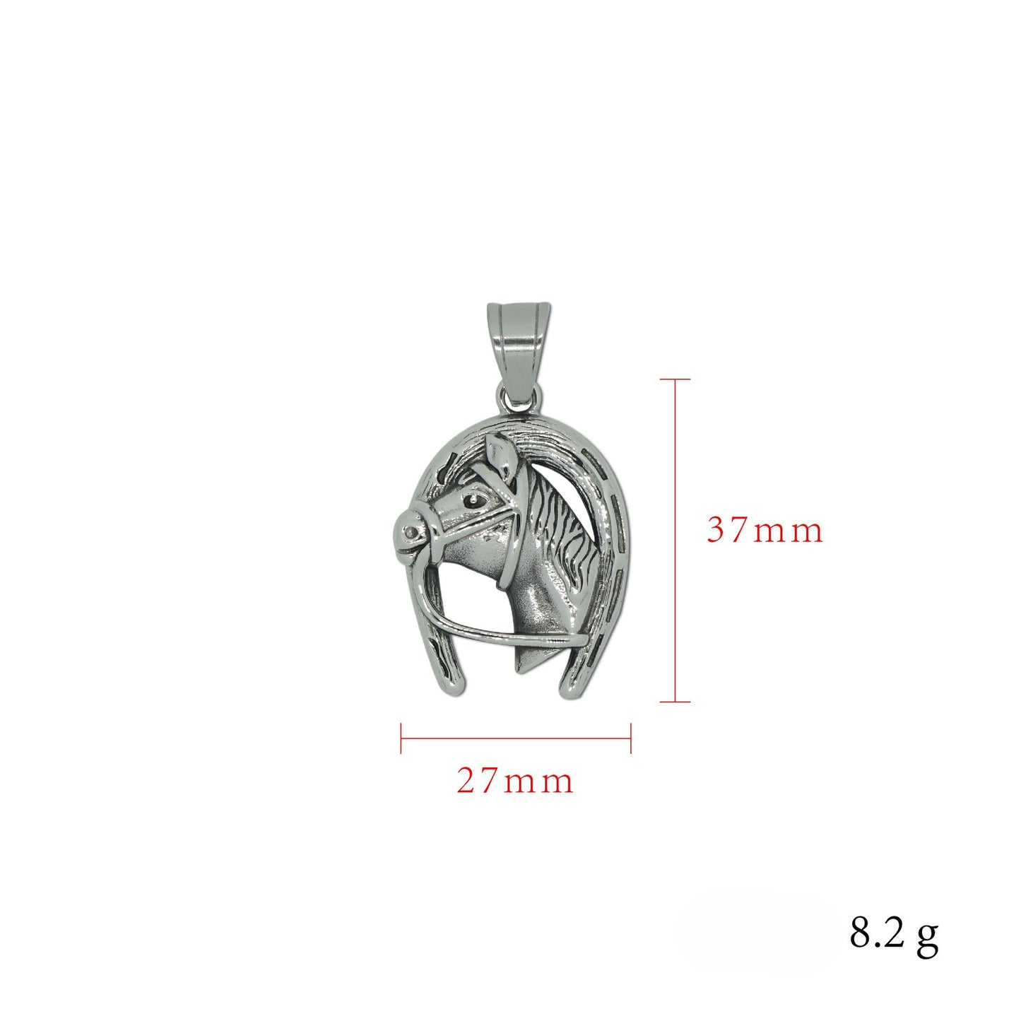 Steel Necklace – Vintage Planderful Horse Head Pendant Stainless Steel Chain Jewelry For Everyday Wear