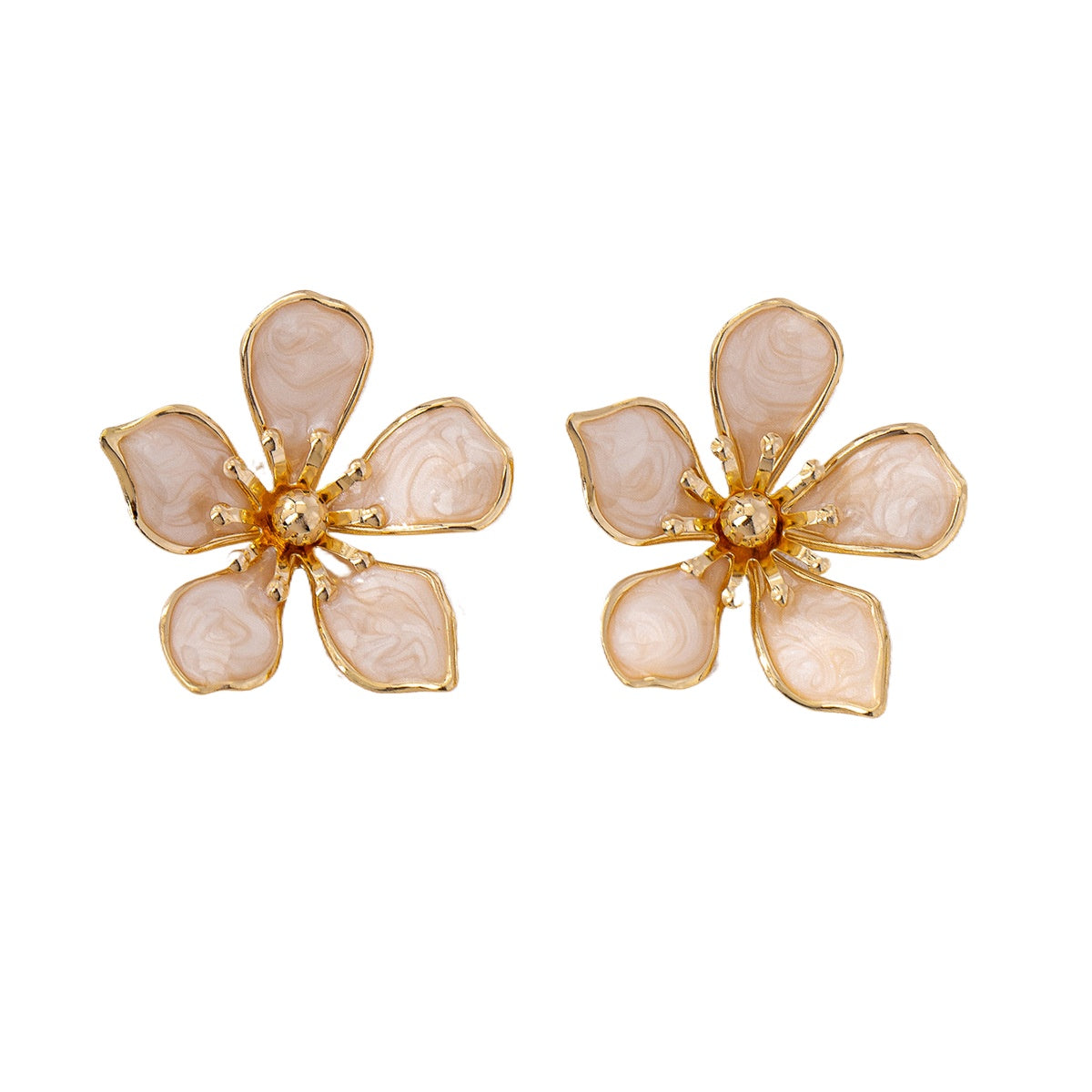 Planderful Vienna Verve Earrings – Elegant Dopamine Color Dripping Design