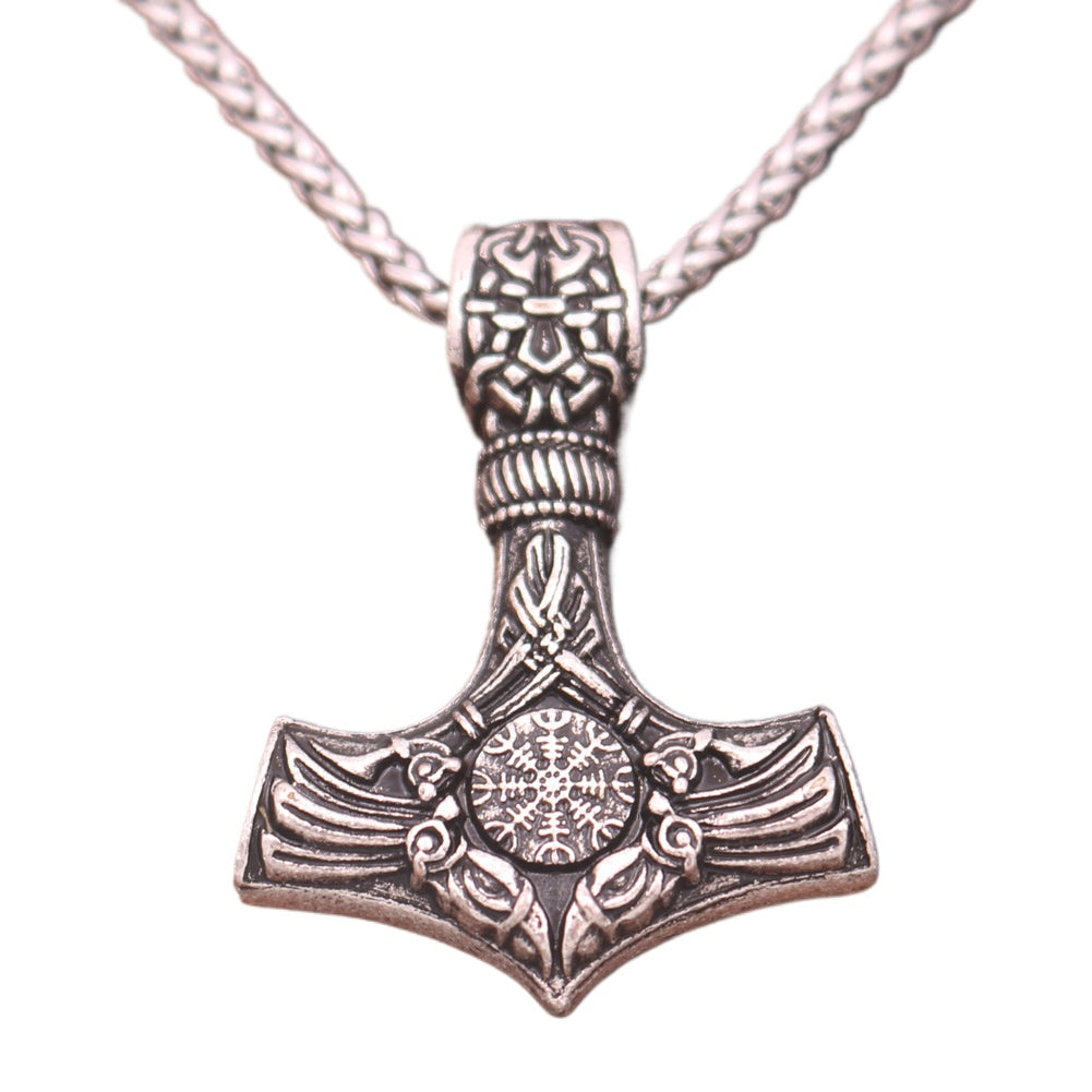 Viking Legacy Starry Sky Compass Necklace for Men