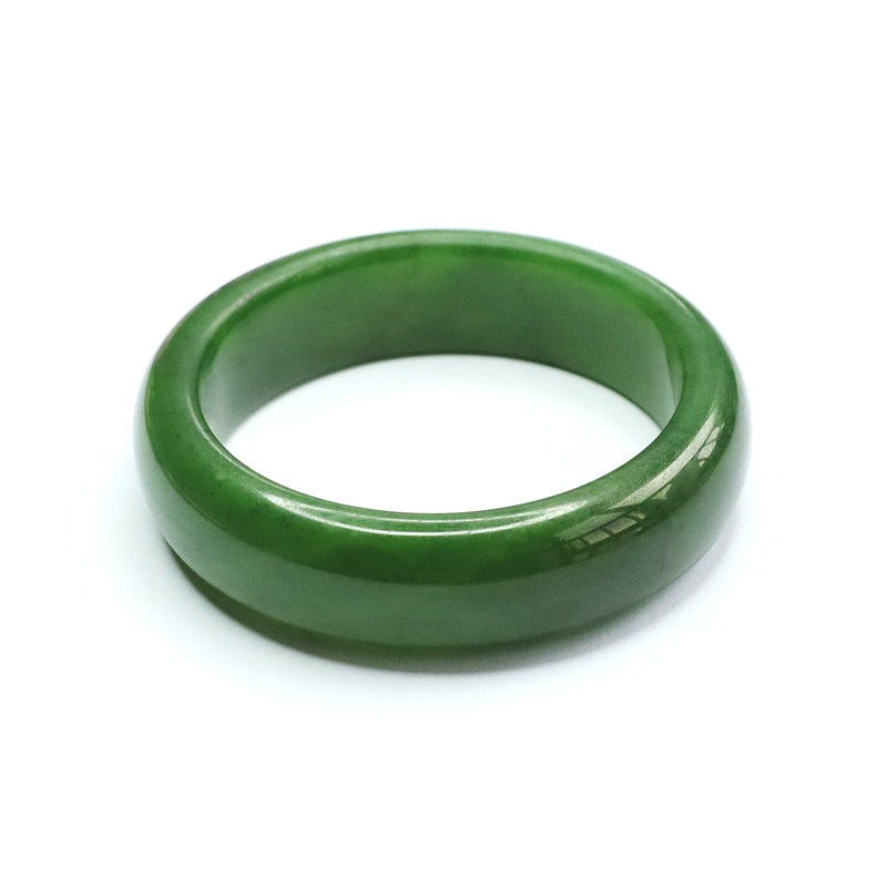 Spinach Green Hetian Jasper Bangle