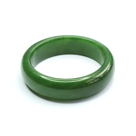 Spinach Green Hetian Jasper Bangle