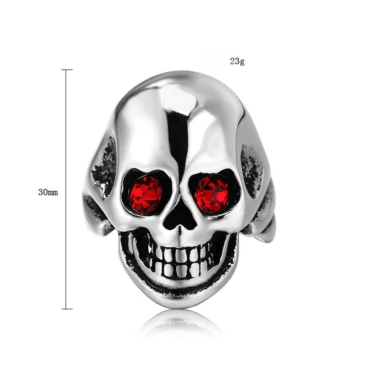 Titanium Steel Skull Ring