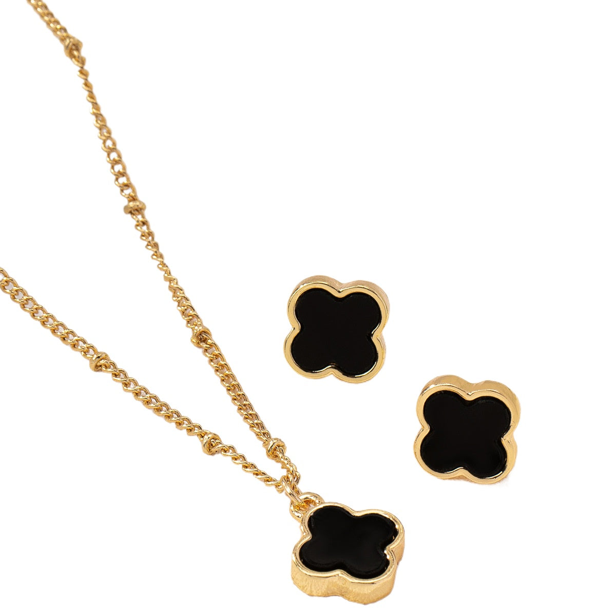Elegant Lucky Flower Pendant Set for Women by Planderful
