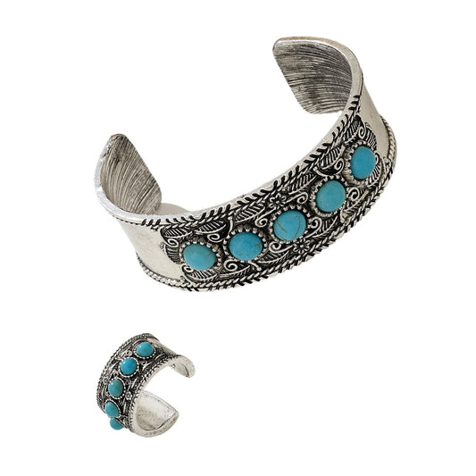 Bohemian Turquoise Jewelry Set by Planderful for Fashion Lovers