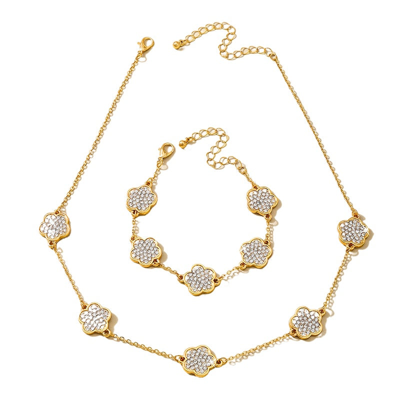 Elegant Clover Flower Jewelry Set for Women by Planderful