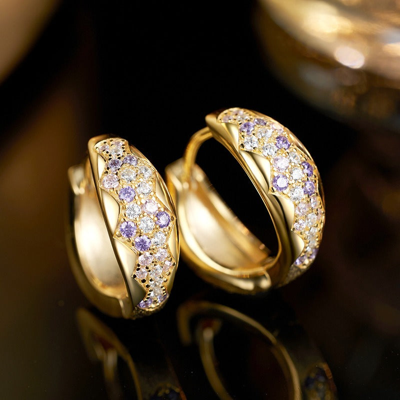 Planderful S925 Sterling Silver Earrings Zircon Women