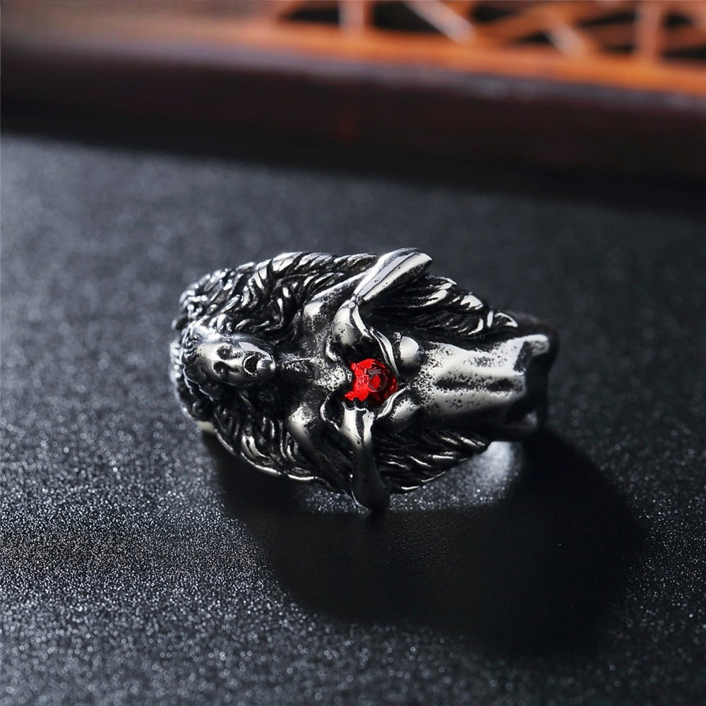 Gothic Heart Titanium Steel Ring