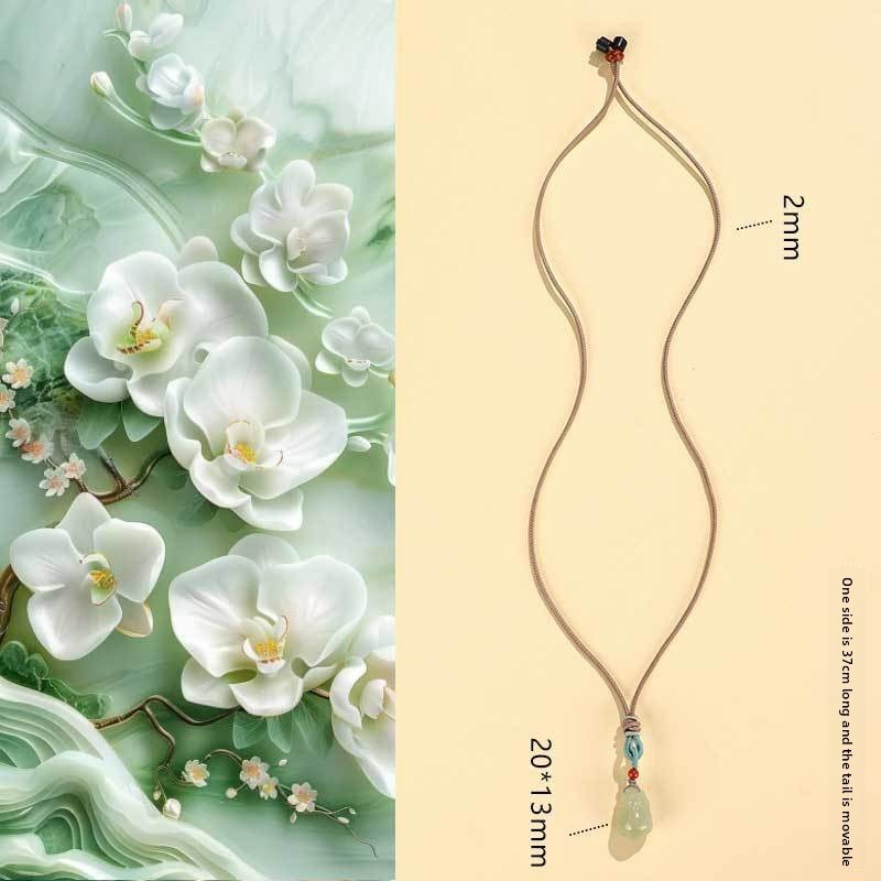 Hetian Jade Pixiu Ruyi Lock Pendant Necklace