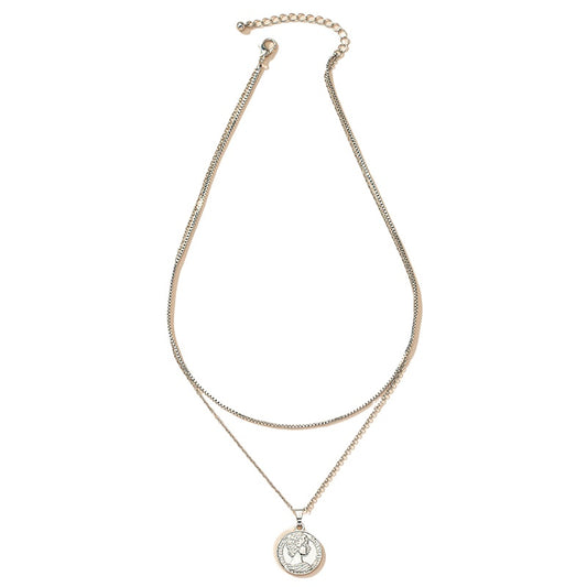 Chic Double Layer Pendant Necklace - Vienna Verve Collection