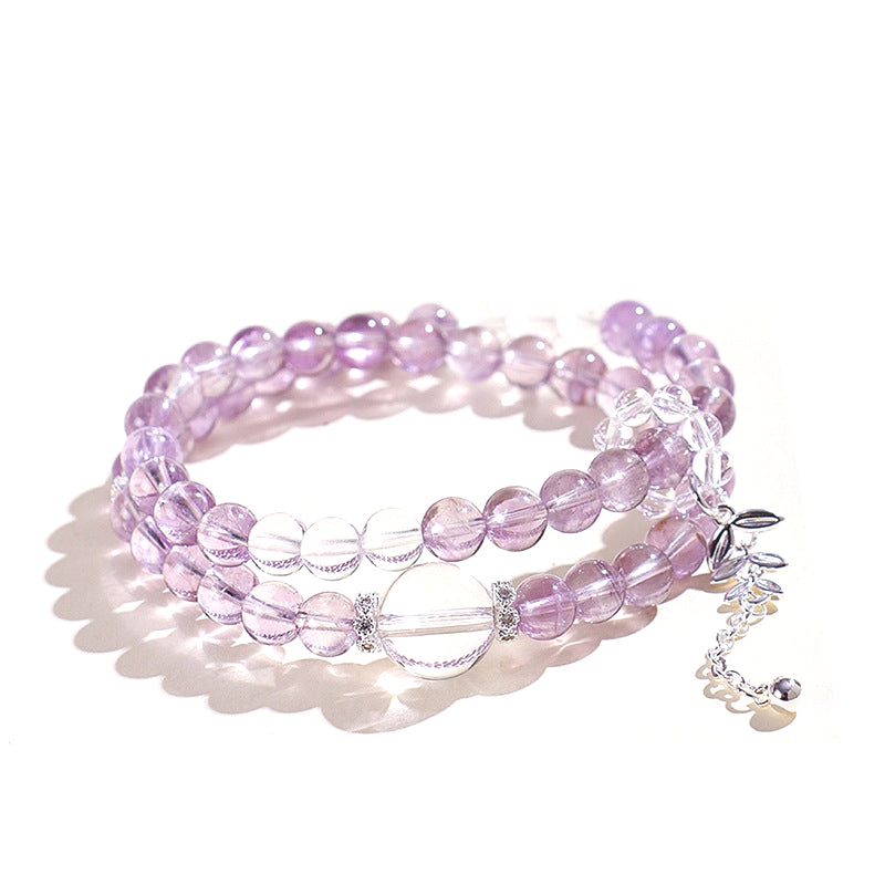 Planderful Fortune's Favor Bracelet – Elegant Amethyst and Crystal Design