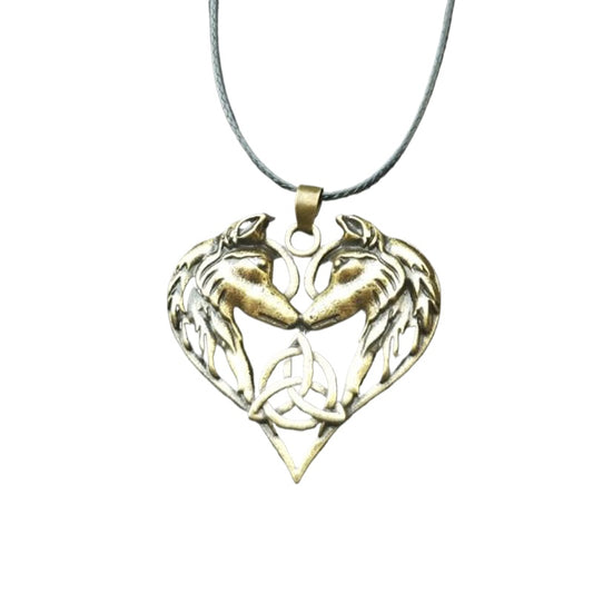 Mystical Celtic Elf Horse Head Necklace Set - Wholesale Gift for Him
