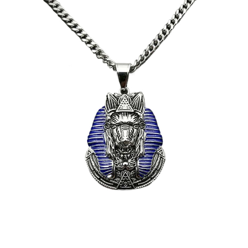 Steel Necklace – Statement Hip Hop Anubis Pendant