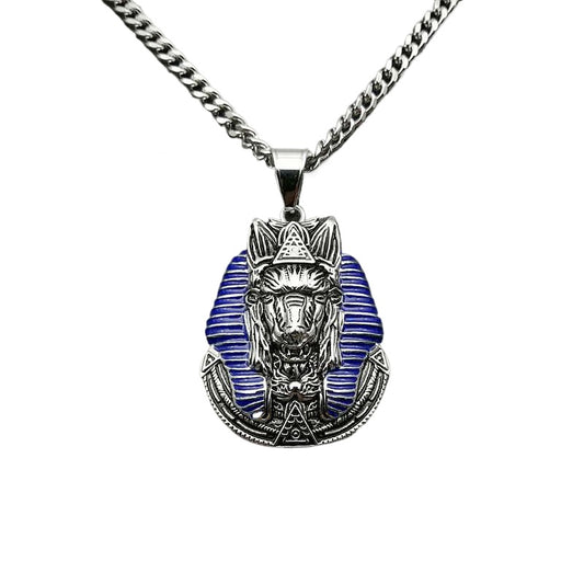 Steel Necklace – Statement Hip Hop Anubis Pendant