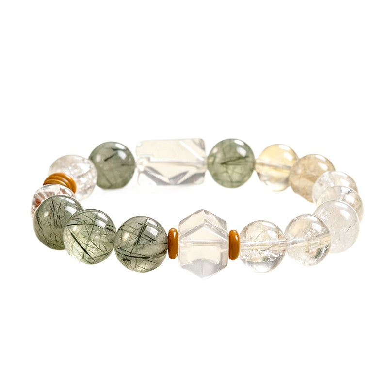 Green Rutilated Quartz Bracelet