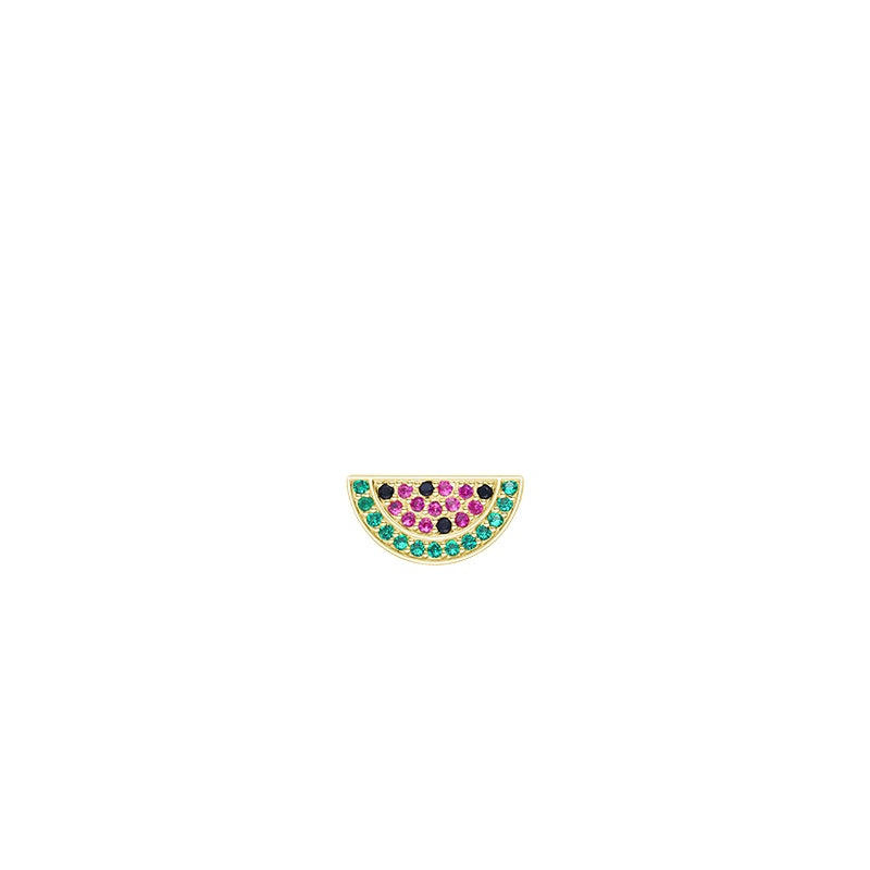 925 Sterling Silver Pineapple Watermelon Earrings