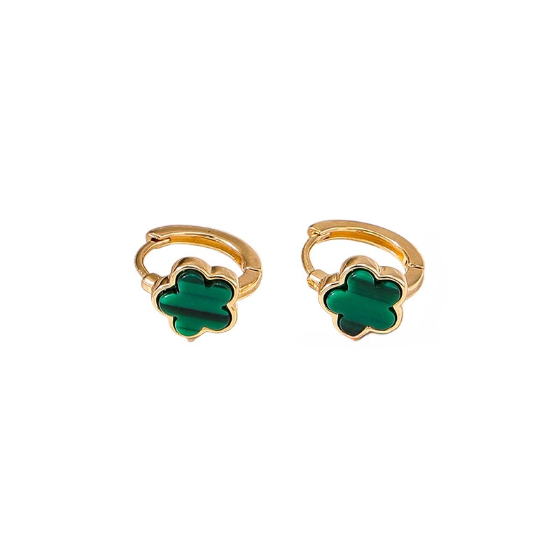 Planderful Vienna Verve Earrings – Elegant Five-Leaf Clover Design
