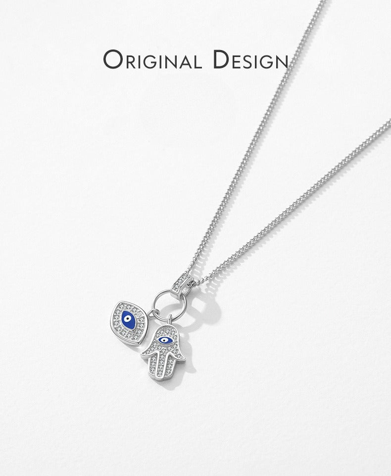 925 Sterling Silver Blue Eye Turquoise Necklace