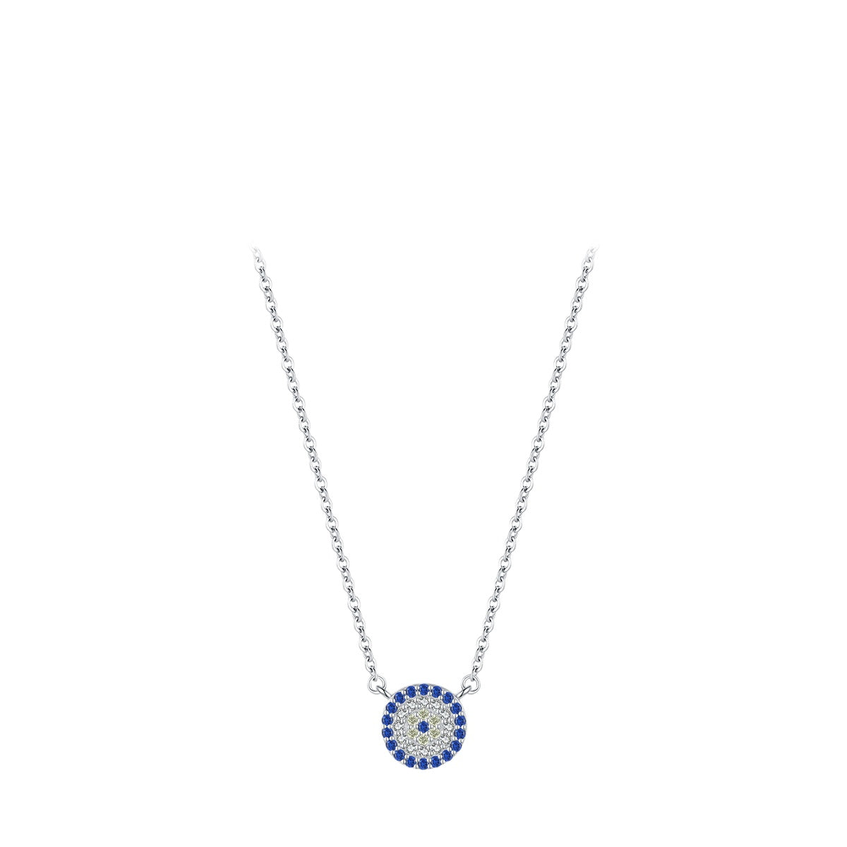 925 Sterling Silver Blue Eye Turquoise Necklace