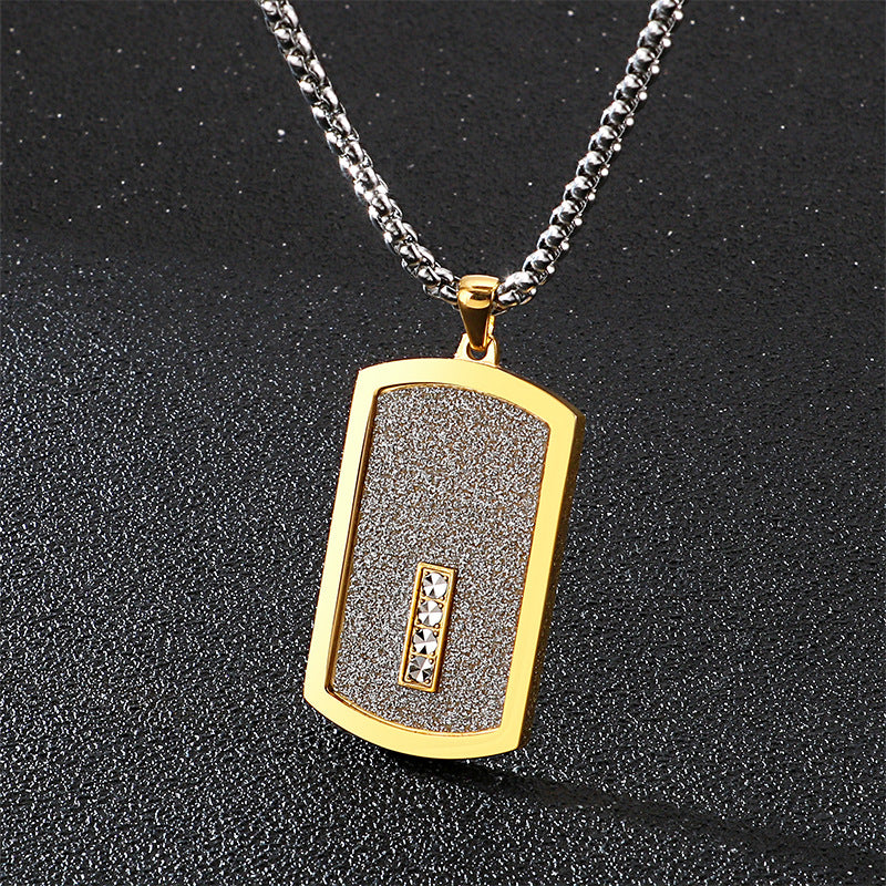 Can Be Sent On Behalf Of Others, And Stainless Steel Men's Tag Pendant, Necklace