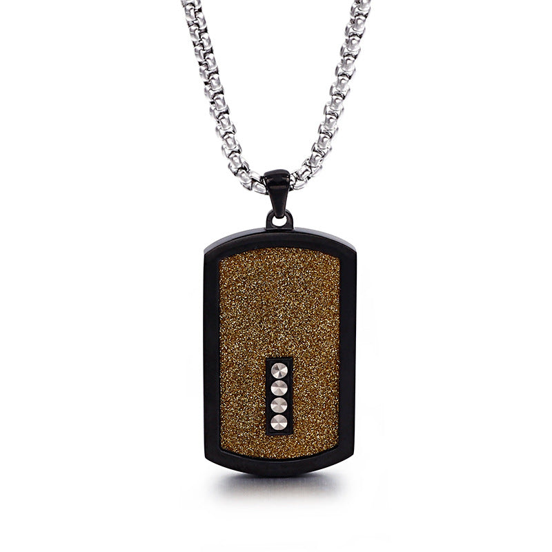 Can Be Sent On Behalf Of Others, And Stainless Steel Men's Tag Pendant, Necklace