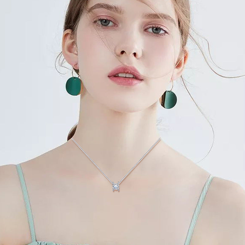 Zircon Pendant Necklace