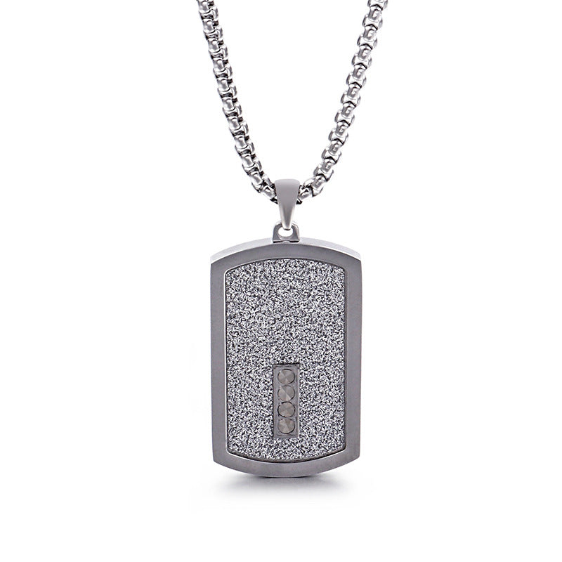 Can Be Sent On Behalf Of Others, And Stainless Steel Men's Tag Pendant, Necklace