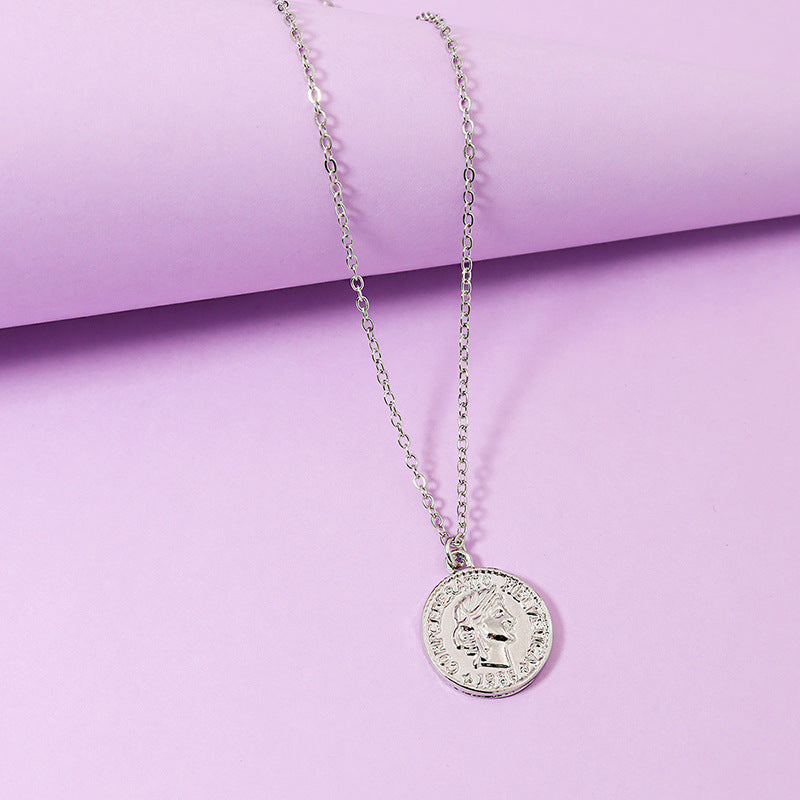 European American Gold Coin Pendant Necklace for Women - Vienna Verve Collection by Planderful