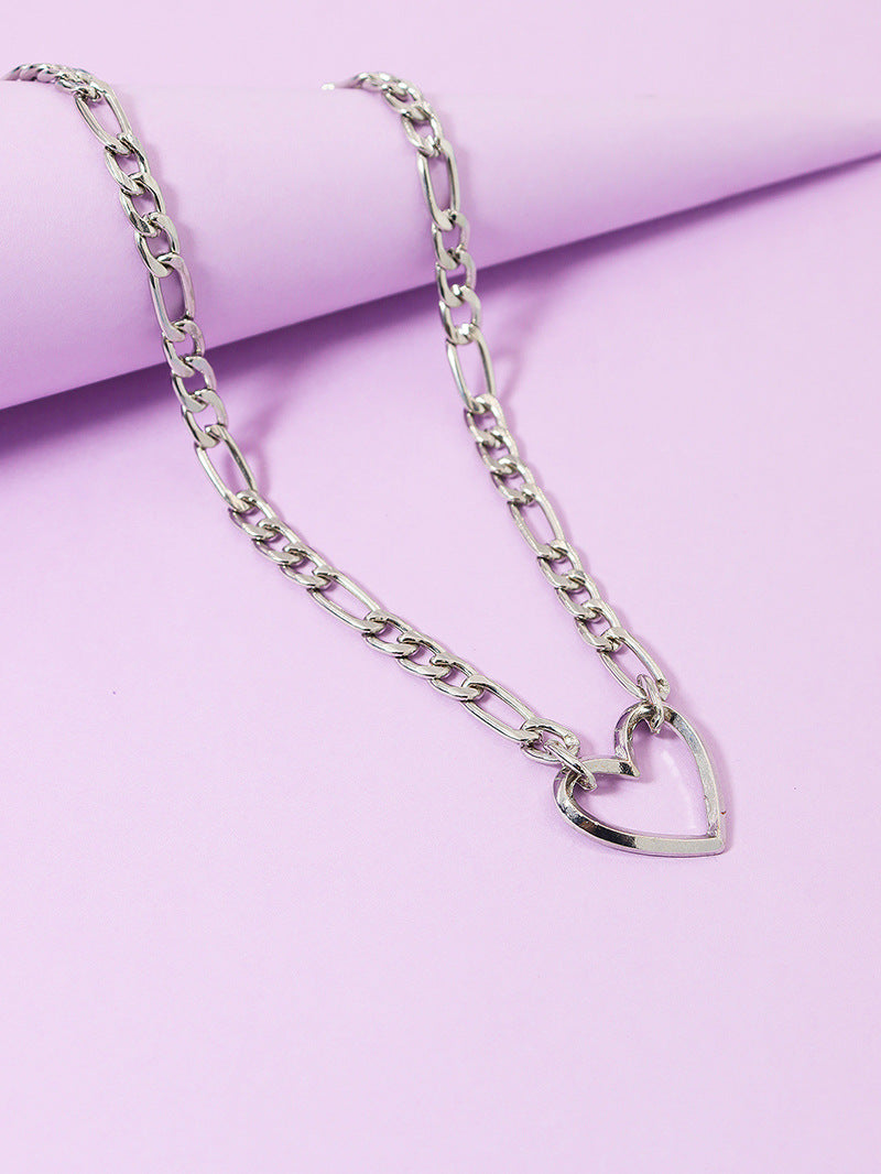 Personalized Street Style Metal Chain Necklace with Hip-Hop Vibes