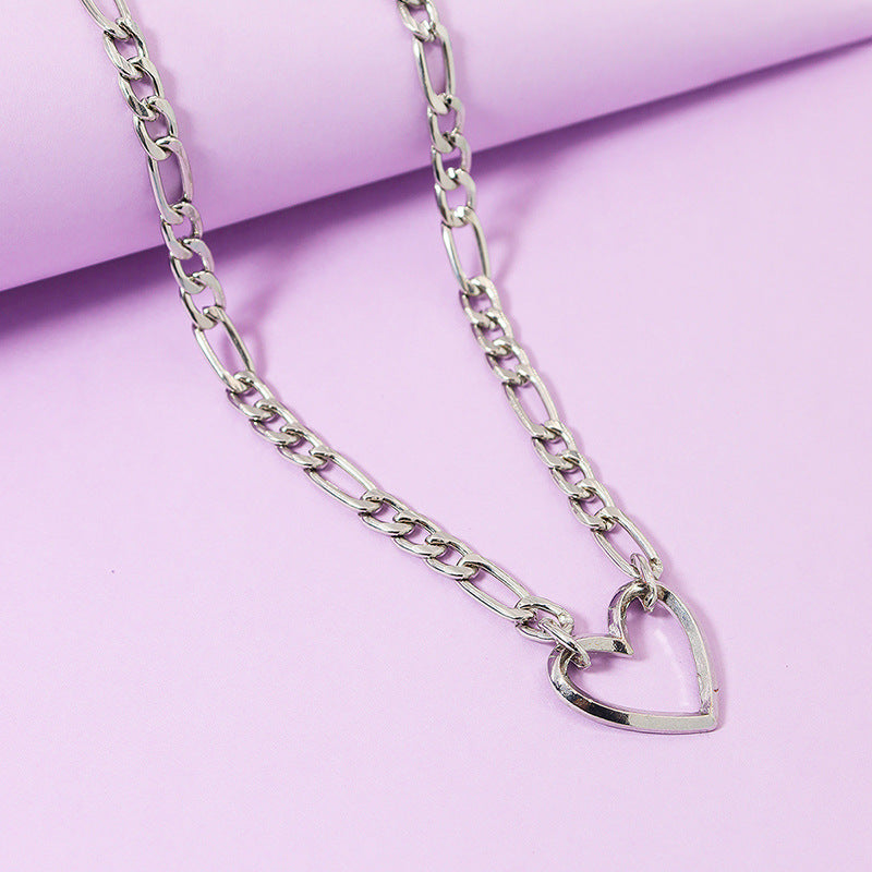 Personalized Street Style Metal Chain Necklace with Hip-Hop Vibes